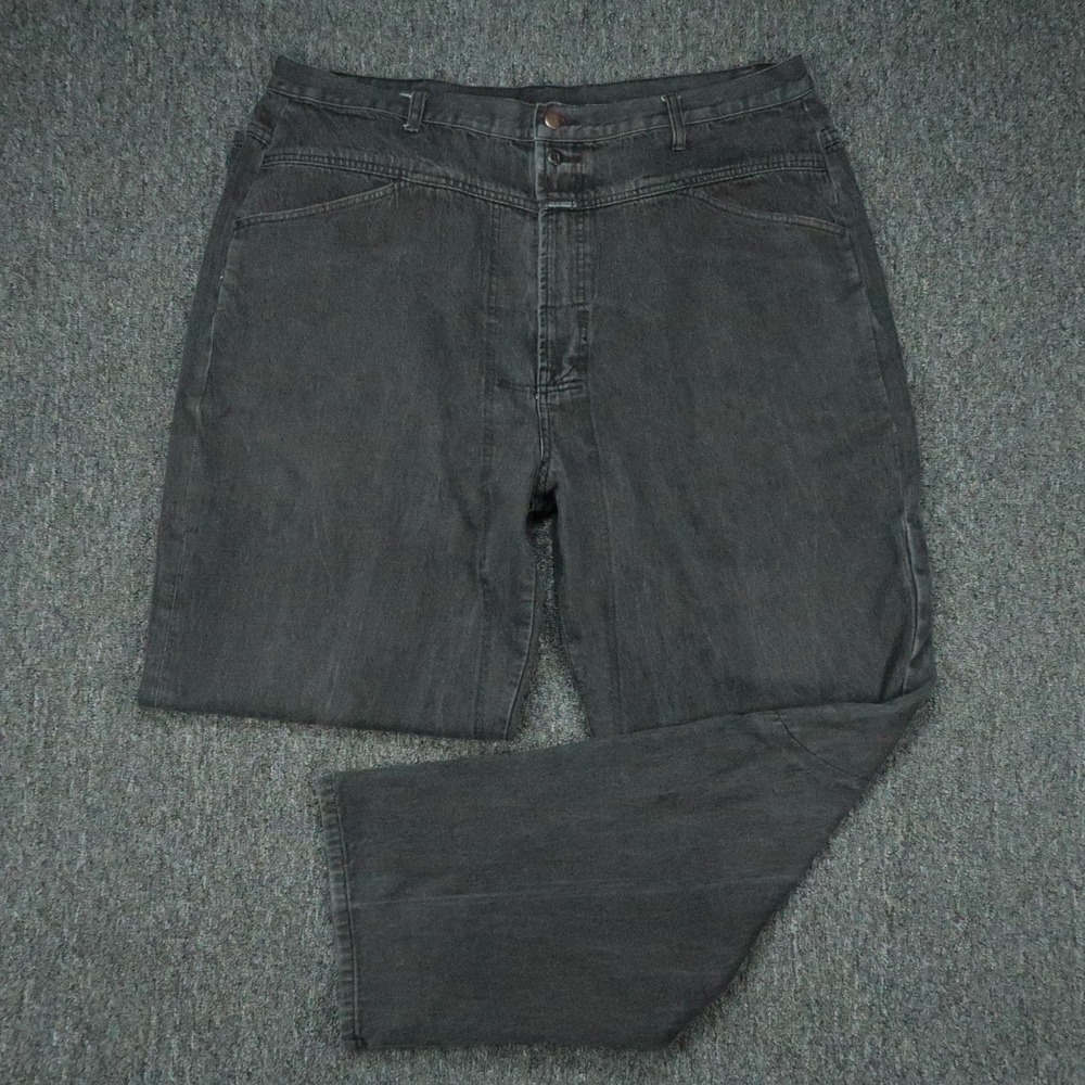 VINTAGE Marithe Francois Girbaud Jeans Mens 40x33 Black Denim Baggy Wide Leg